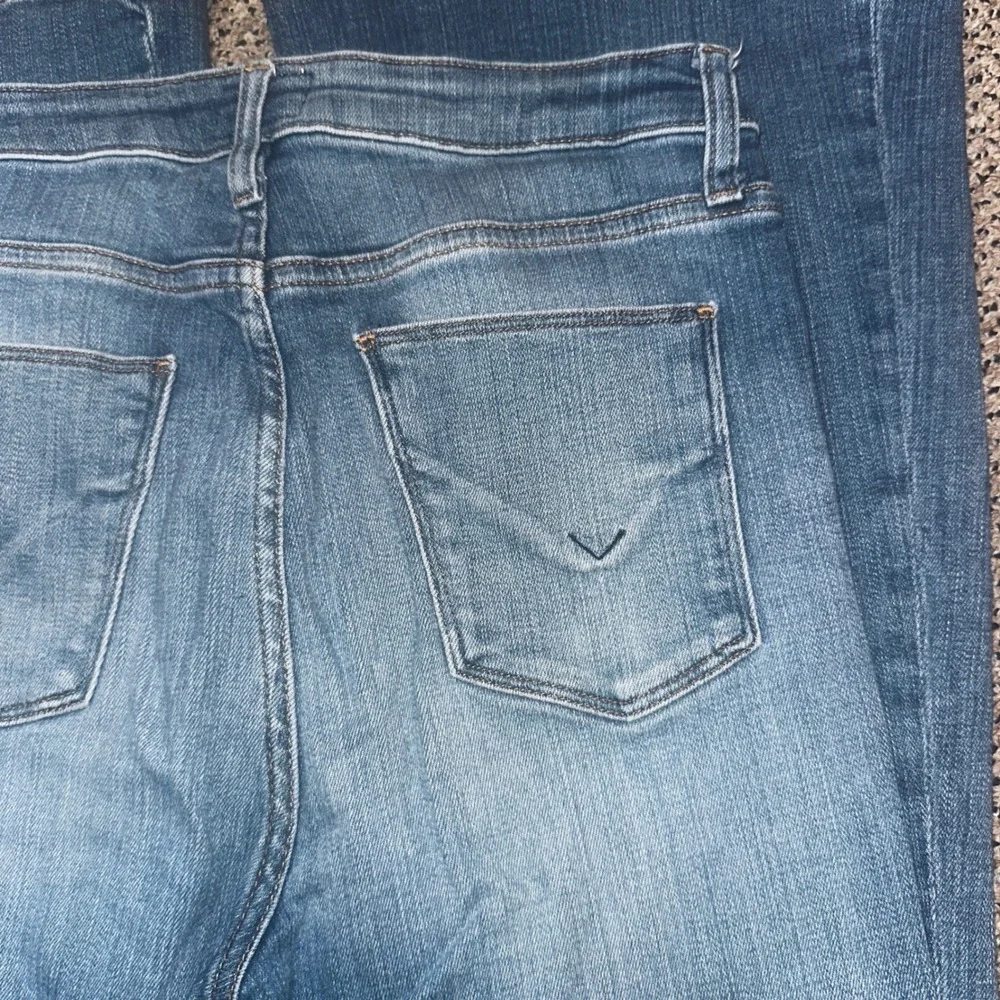 Hudson Jeans Women 28 Blue High Rise Flare Leg Stretch Denim Medium Wash 5890